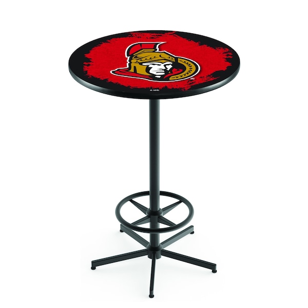 42" Black Ottawa Senators Pub Table